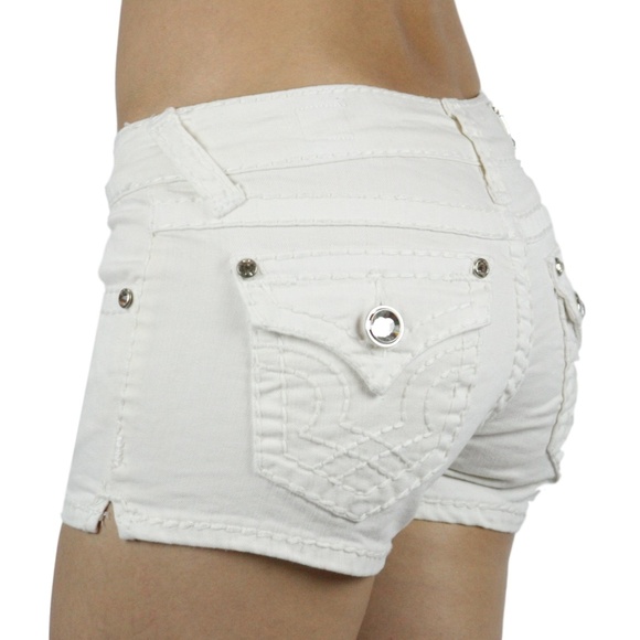 LA Idol Classic Light Blue Denim Ripped Distressed Cutoff Shorts S-L